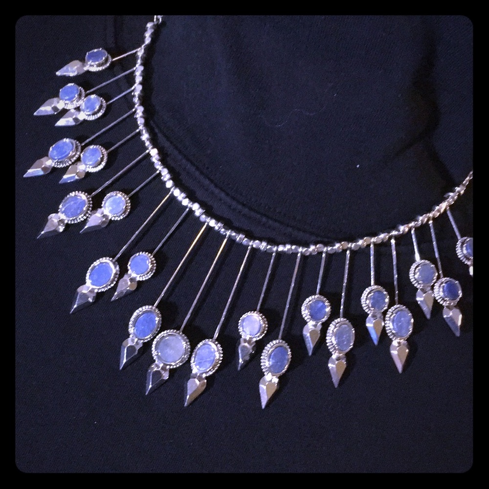Bcbg Max Azaria stone bib necklace